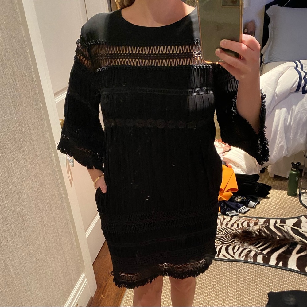 Elliatt Black Long Sleeve Dress XS